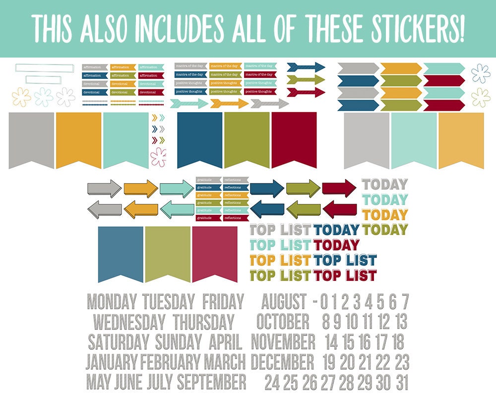 31 Day Digital Journal + Sticker Bundle | Harvest Theme