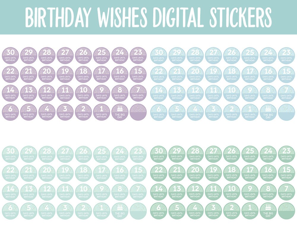 Birthday Wishes Digital Sticker