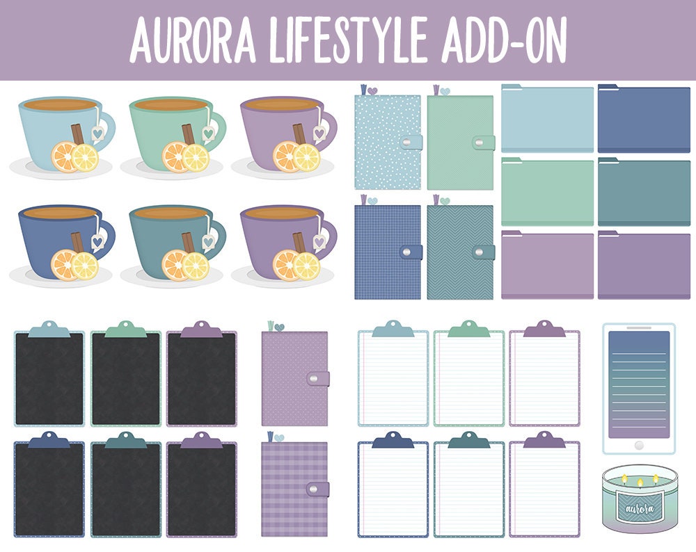 Aurora Lifestyle Add-On Digital Stickers