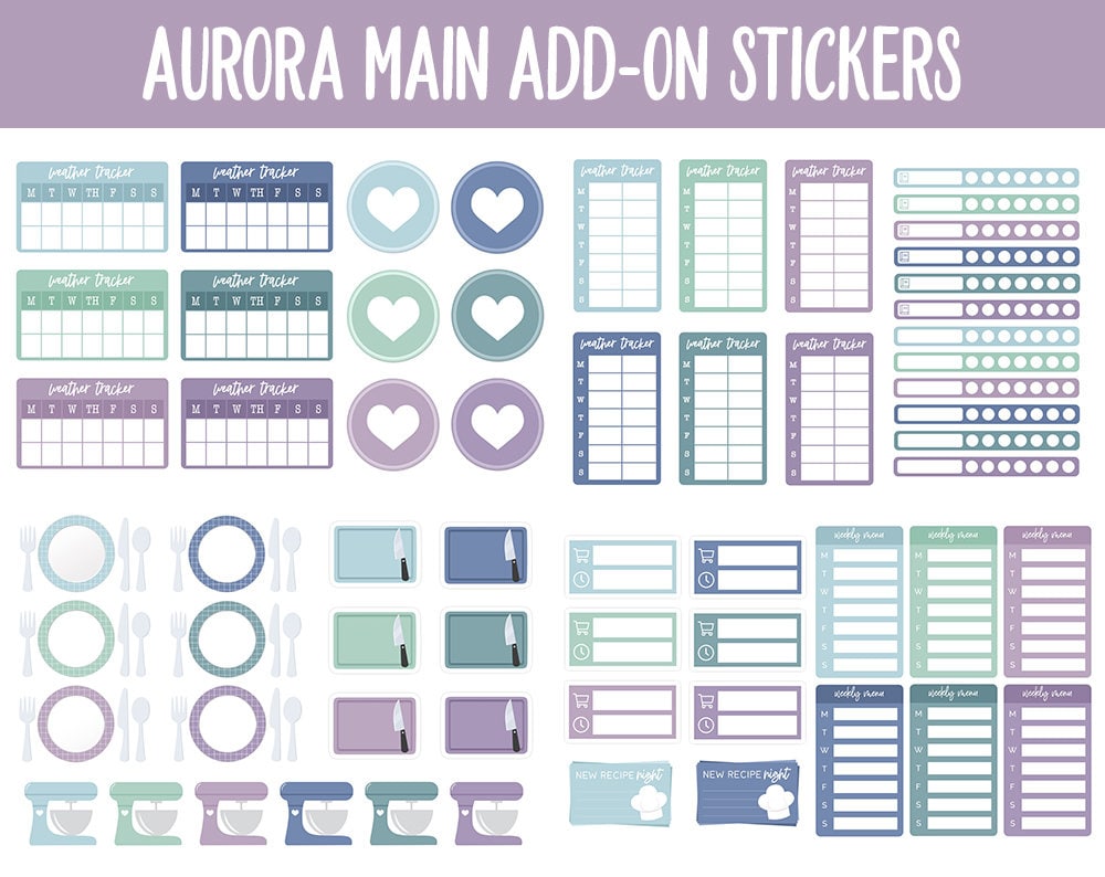 Aurora Add-On Digital Stickers