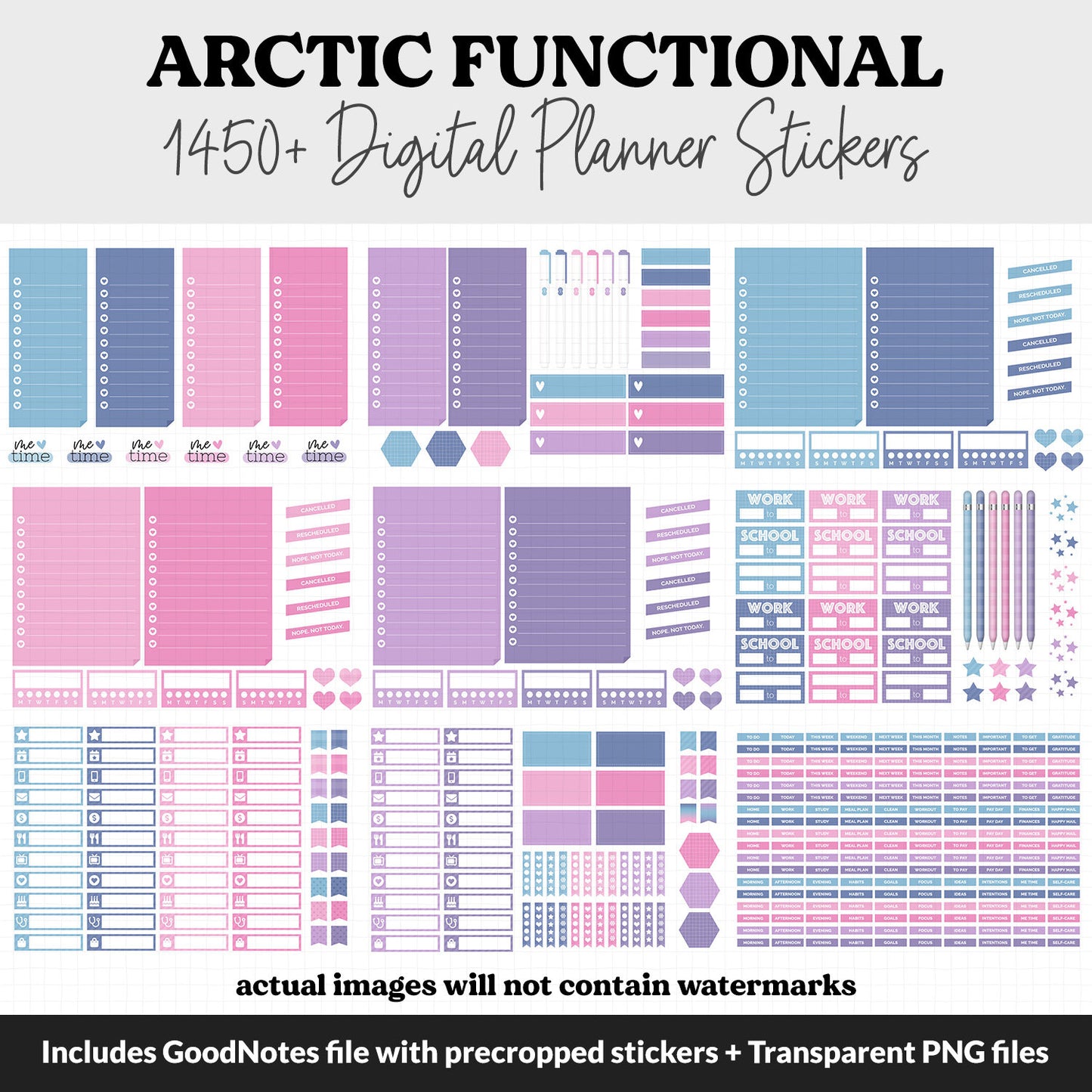 Arctic Functional Digital Sticker Set