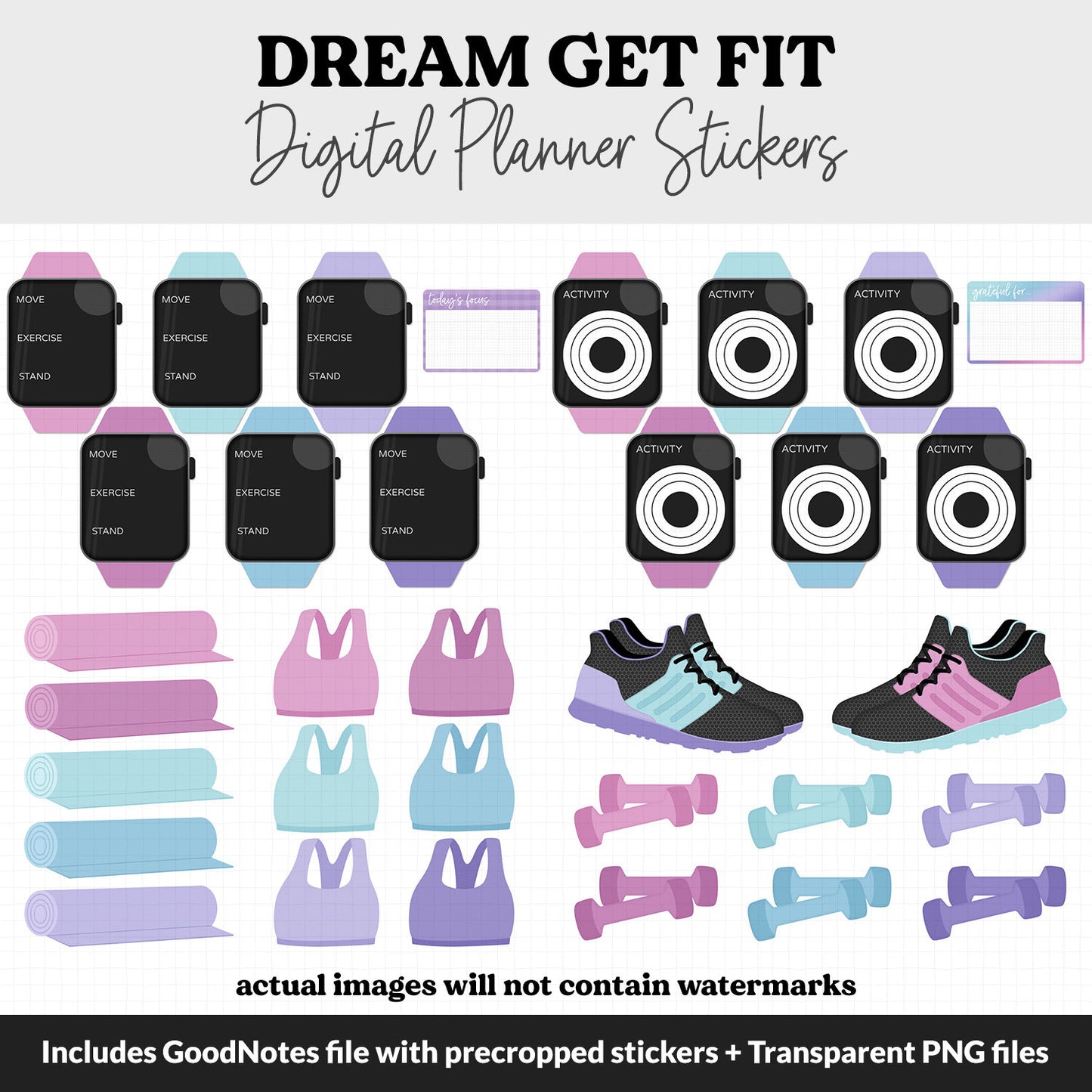 Get Fit Dream Digital Stickers