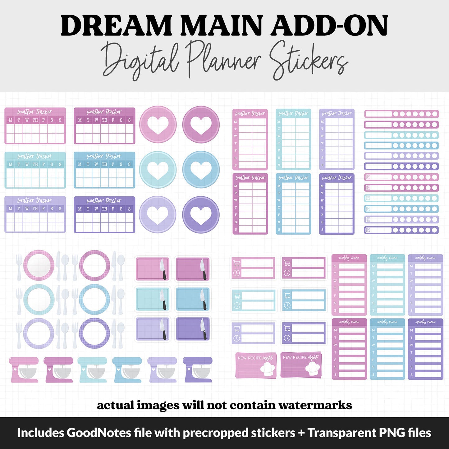 Dream Add-On Digital Stickers