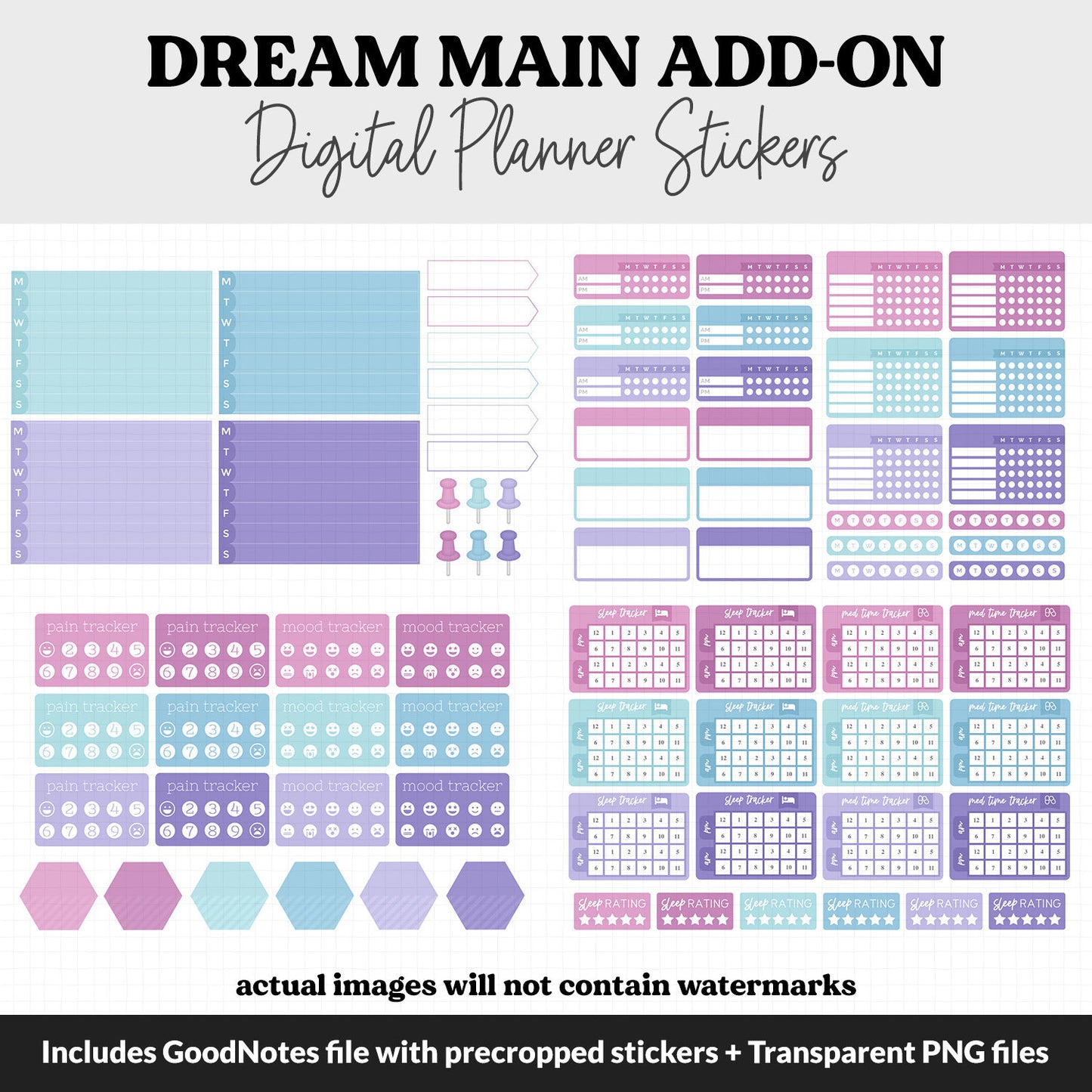 Dream Add-On Digital Stickers