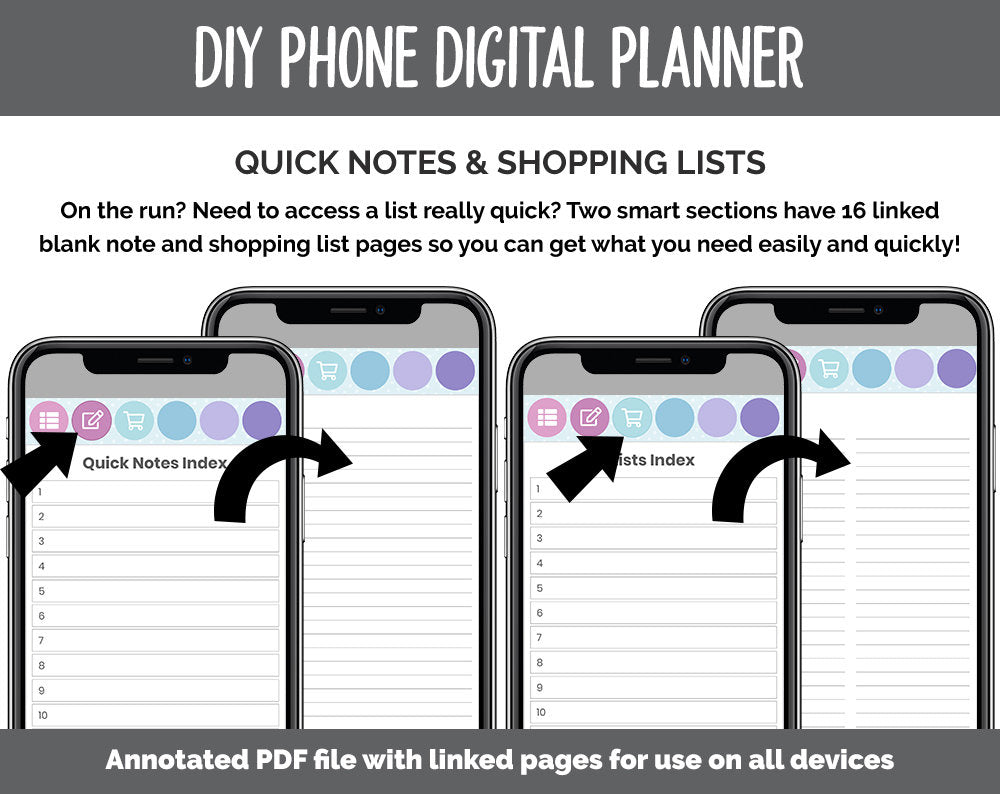DIY Phone Digital Planner | Dream Theme