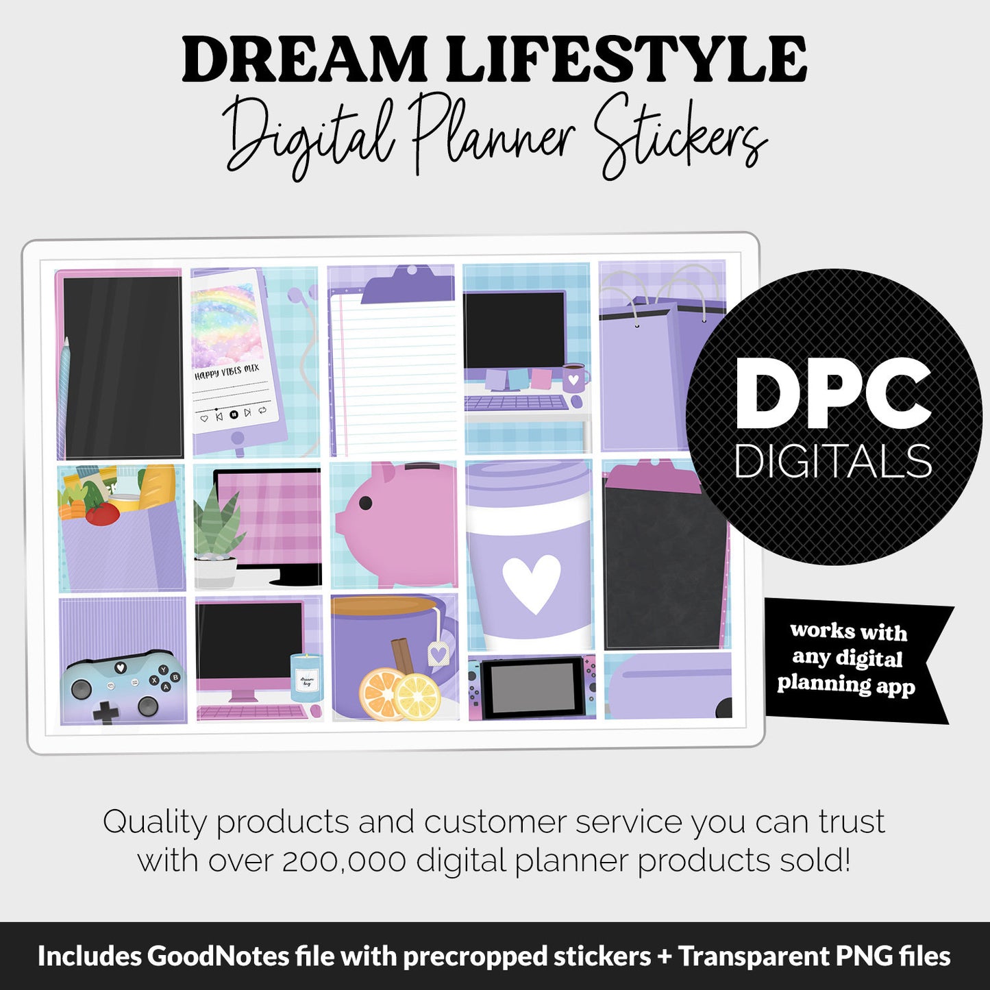 Dream Lifestyle Add-On Digital Stickers