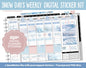 Snow Days Weekly Digital Sticker Kit | GoodNotes & iPad | Digital Planner Stickers, Sticky Notes, Washi, Trackers and More!