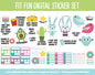 Fitness Fun Digital Stickers | GoodNotes & iPad | Workout, Health, Water Trackers, Apple Watch Trackers, Fitbit Trackers!