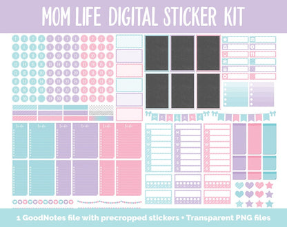 Mom Life Digital Stickers | GoodNotes, iPad & Android