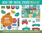 Road Trip Digital Stickers | GoodNotes, iPad and Android | Travel, Vacation, Holiday, Memory Keeping, Scrapbook