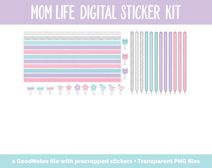 Mom Life Digital Stickers | GoodNotes, iPad & Android