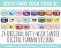 Scented Candle Digital Stickers | GoodNotes, iPad & Android