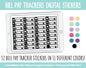 Bill Pay Tracker Digital Stickers