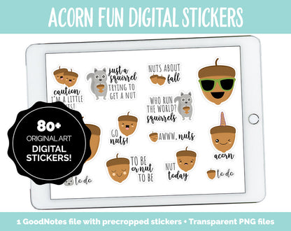 Acorn Fun Digital Stickers
