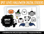 Spot Loves Halloween Digital Stickers | GoodNotes, iPad and Android | Costumes, Candy