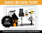 Haunted Vibes Halloween Digital Stickers | GoodNotes, iPad and Android | Ghosts, Pumpkins, Spooky Home