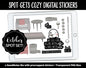 Spot Gets Cozy Digital Stickers | GoodNotes, iPad and Android | Washi, Home, Hygge, Self-Care, Calendar