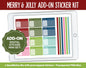 Merry & Jolly Add-On Digital Planner Stickers | GoodNotes, iPad and Android | December, Christmas, Trackers, Meal Planning, Fitness
