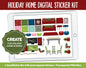 Holiday Home Digital Planner Stickers | GoodNotes, iPad and Android | December, Christmas, Home