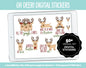 Oh Deer! Digital Stickers | GoodNotes, iPad and Android | Reindeer, Christmas, Holiday