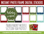 Holiday Photo Frame Digital Stickers Pack | GoodNotes, iPad and Android | Christmas, Memory Keeping, Scrapbooking, Journaling