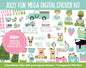 Jolly Fun Digital Sticker Mega Bundle | GoodNotes & iPad | Christmas, Holiday, December, Calendar Dates, Trackers and More!
