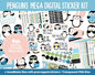 Penguin Parade Digital Sticker Mega Bundle | GoodNotes & iPad | Winter, January, February, Calendar Dates, Trackers and More!