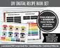 DIY Digital Recipe Book + Sticker Set | Goodnotes, iPad & Android  | Recipes, Meal Planning