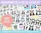 Panda-monium Digital Sticker Mega Bundle | GoodNotes & iPad | May, Pandas, Rainbow, Adulting, Calendar Dates, Trackers and More!
