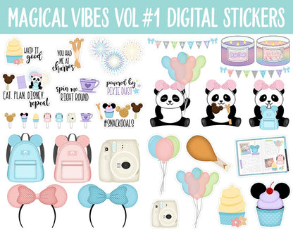 Magical Vibes Digital Planner Stickers | GoodNotes, iPad and Android | Scrapbook, Memories, Day at the Park