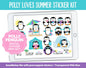 Polly Loves Summer Digital Planner Stickers | GoodNotes, iPad and Android | Beach, Outdoors, Vacation, Retro Summer