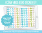 Ocean Vibes Icon Digital Planner Stickers | GoodNotes, iPad and Android | Icons, Life, Weather, Everyday
