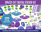 Spaced Out Digital Sticker Mega Bundle | GoodNotes & iPad | Summer, August, Aliens, Adulting, Calendar Dates, Home and More!