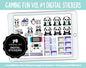 Gaming Fun Vol #1 Digital Stickers | GoodNotes & iPad | Video Games, Gamer Girl, Xbox, Playstation, Switch, PC