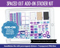 Spaced Out Add On Digital Stickers | GoodNotes & iPad | Trackers, Meal Planning, Fitness, TV, Budget