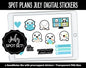 Spot Plans July Digital Stickers | GoodNotes, iPad and Android | July 4th, Ocean Vibes, Beach, Adulting, Planning