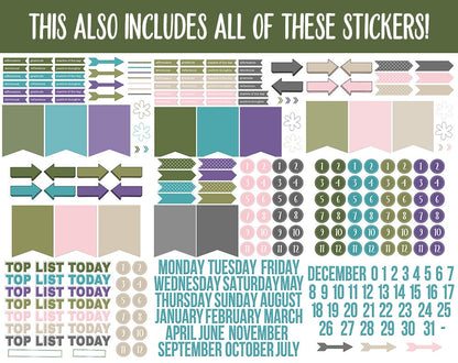 31 Day Digital Journal + Sticker Bundle | Enchanted Theme