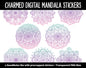 Charmed Mandala Digital Planner Stickers | GoodNotes, iPad and Android | Gradient, Ombre, Coloring