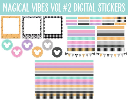Magical Vibes Vol #2 Spooky Fun Digital Planner Stickers | GoodNotes, iPad and Android | Halloween, Scrapbook, Memories, Day at the Park