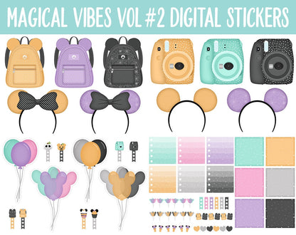 Magical Vibes Vol #2 Spooky Fun Digital Planner Stickers | GoodNotes, iPad and Android | Halloween, Scrapbook, Memories, Day at the Park