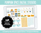 Pumpkin Spice Digital Stickers | GoodNotes, iPad & Android | Fall, Autumn, Thanksgiving, Kawaii, Adulting, Moods, Tasks