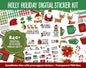 Holly Holiday Digital Sticker Mega Bundle | GoodNotes & iPad | December, Christmas, Winter, Kawaii, Adulting, Moods, Tasks