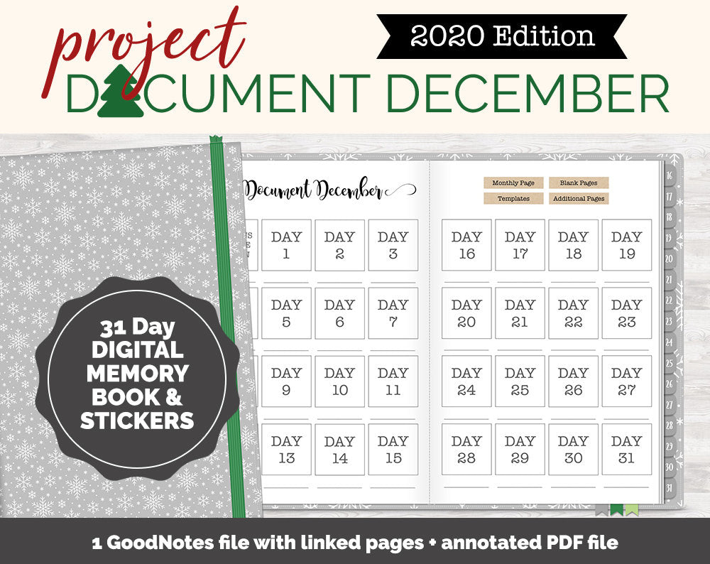 2020 Project Document December Digital Album and Stickers