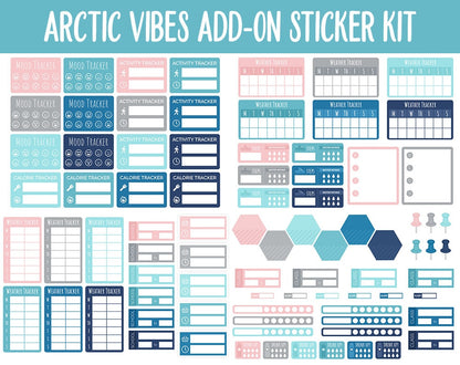 Arctic Vibes Add-On Digital Stickers | Polar Theme
