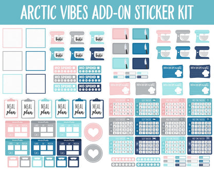 Arctic Vibes Add-On Digital Stickers | Polar Theme