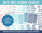 Arctic Vibes Calendar Essentials Digital Planner Stickers | Polar Theme