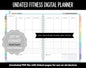 Undated Digital Fitness Planner | Fantasy | Goodnotes & iPad | Workout, Diet, Weight Loss, Self-Care and Health