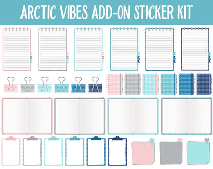 Arctic Vibes Add-On Digital Stickers | Polar Theme