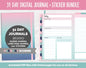 31 Day Digital Journal + Sticker Bundle | Harmony Theme