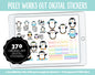 Polly Works Out Digital Stickers | GoodNotes & iPad | Workout, Fitness, Healthy, Diet, Trackers, Penguin, Exercise